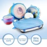 Silicon Lids Covers Flexible & Stretchable Lids Cover for Bowls (Set of 6)