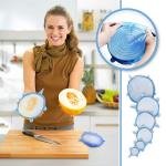 Silicon Lids Covers Flexible & Stretchable Lids Cover for Bowls (Set of 6)