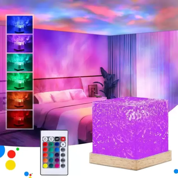 3D Ocean Wave Projector Lamp