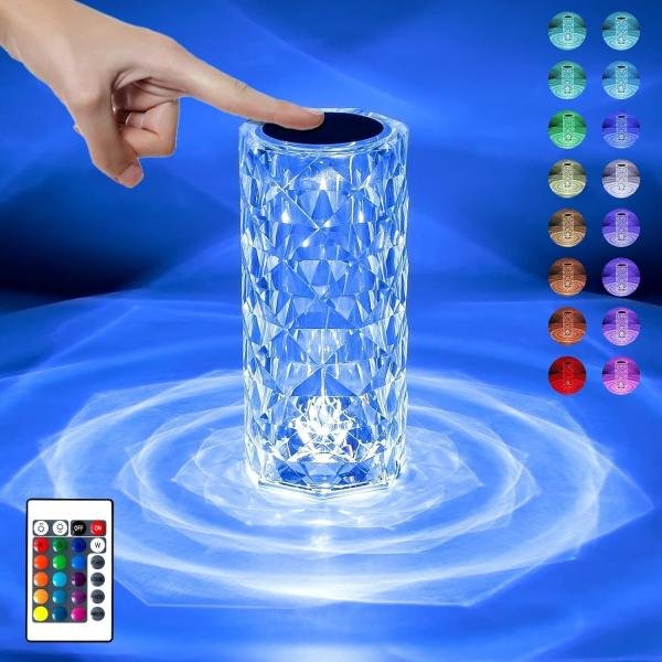 Crystal Rose Diamond Lamp